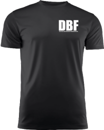Sport T-shirt "RUN" met ronde hals.  DBF (members only)