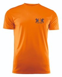 T-Shirt-Active Run.  Kinderen-Oranje. Leeuwenbergh