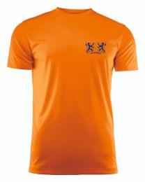 T-Shirt Run Active, heren-oranje. Leeuwenbergh